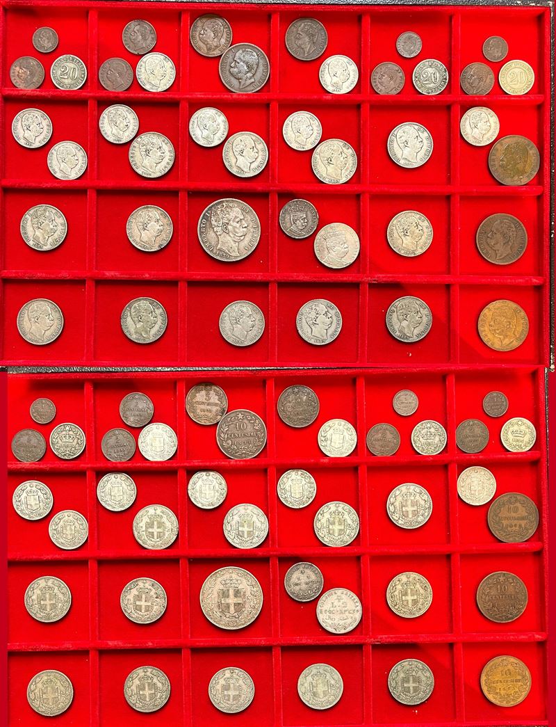 REGNO D’ITALIA. UMBERTO I DI SAVOIA, 1878-1900. Lotto di 40 monete.  - Auction Numismatics - Cambi Casa d'Aste