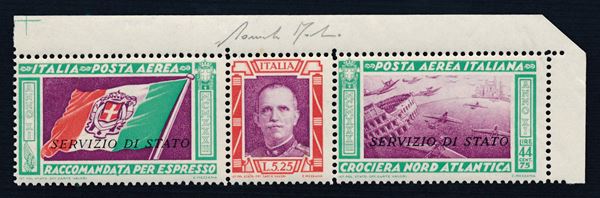 1933, Crociera Nord Atlantica, Servizio Aereo, Trittico “Servizio di Stato” adf (1)