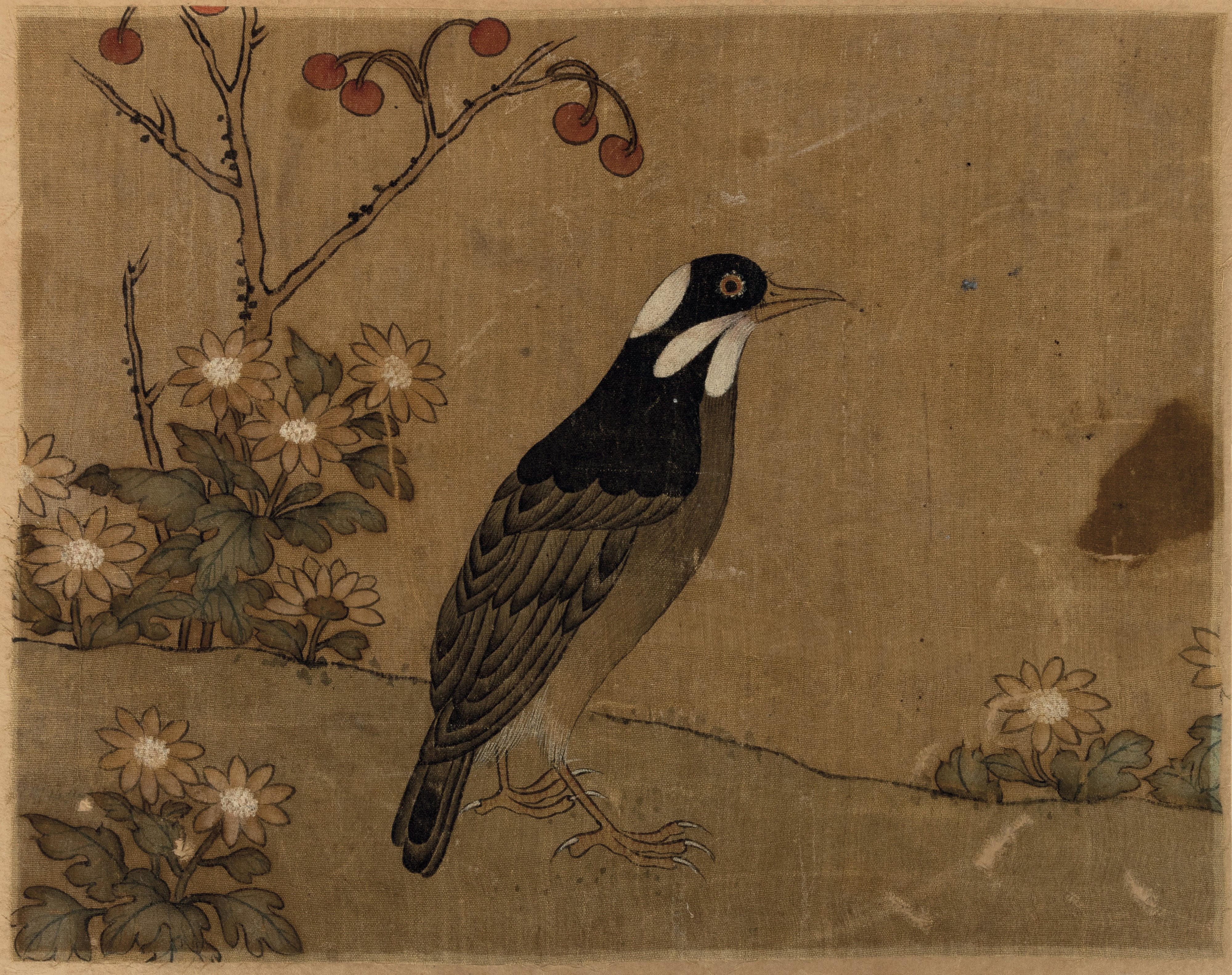 Album con Inscrizione "jiang Tingxi - il Libro a Colori di Fiori ed Uccelli" Contenente 12 Temper...
