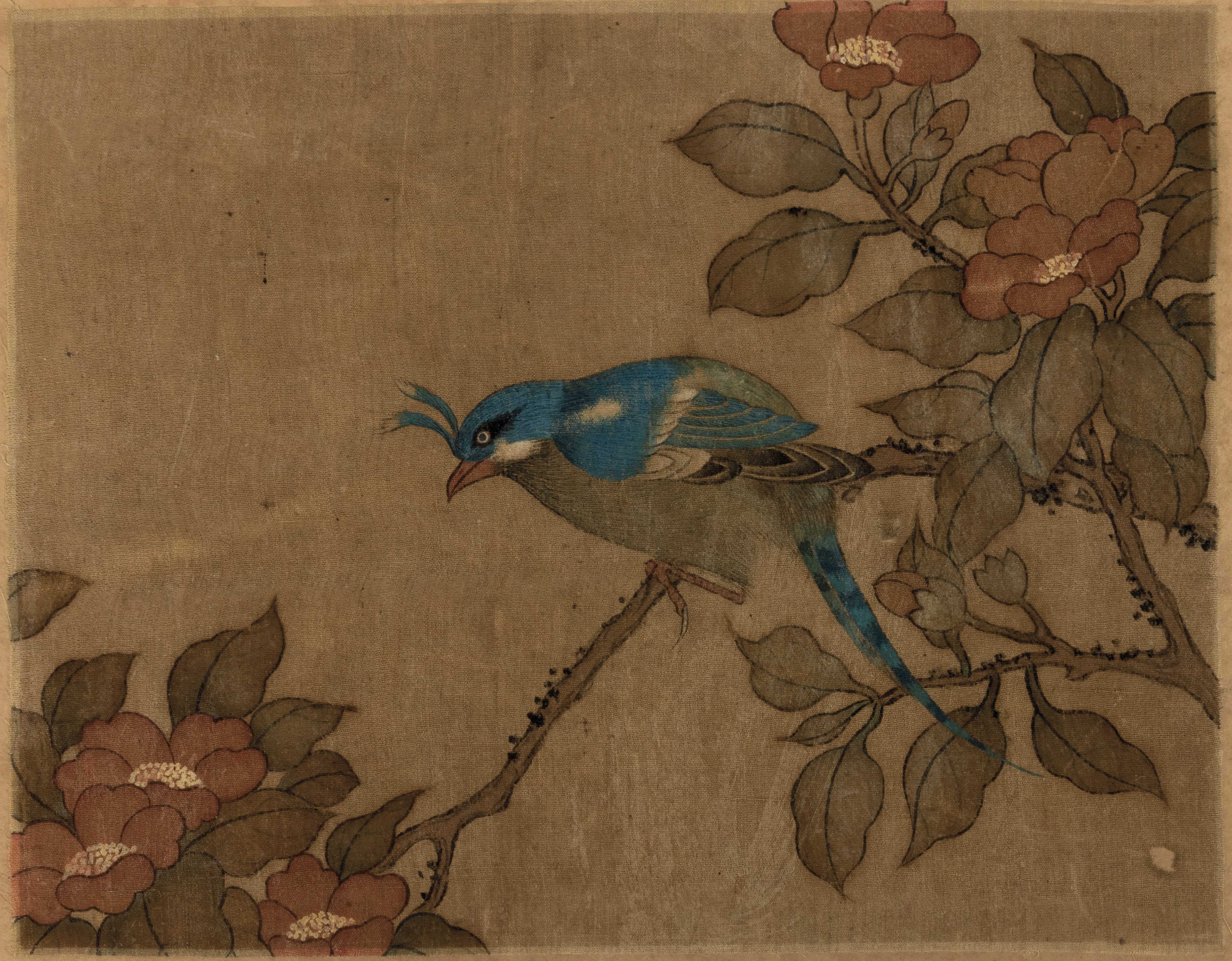 Album con Inscrizione "jiang Tingxi - il Libro a Colori di Fiori ed Uccelli" Contenente 12 Temper...