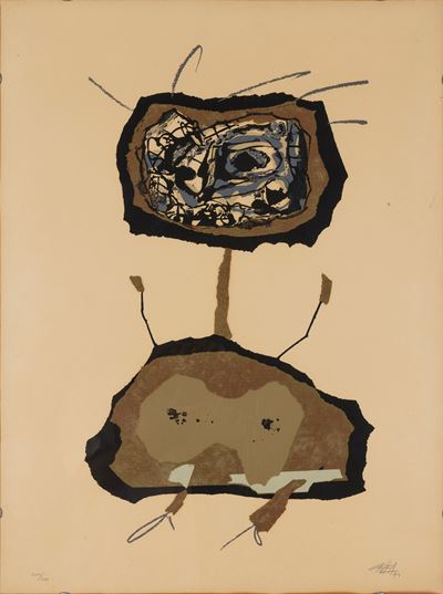 Senza titolo, litografia, 50 x 70 cm, 1971