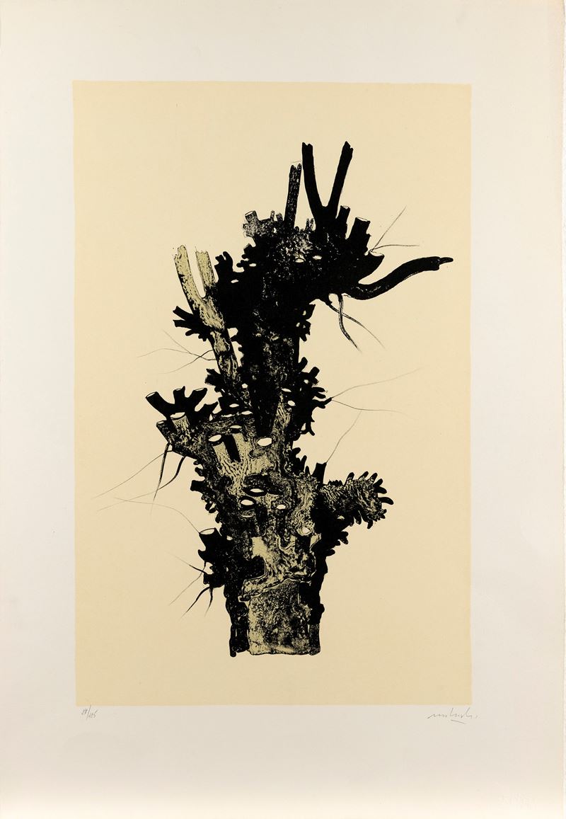Carlo Mattioli : Albero III  (1977)  - litografia - Auction Multiples and international graphics - Cambi Casa d'Aste