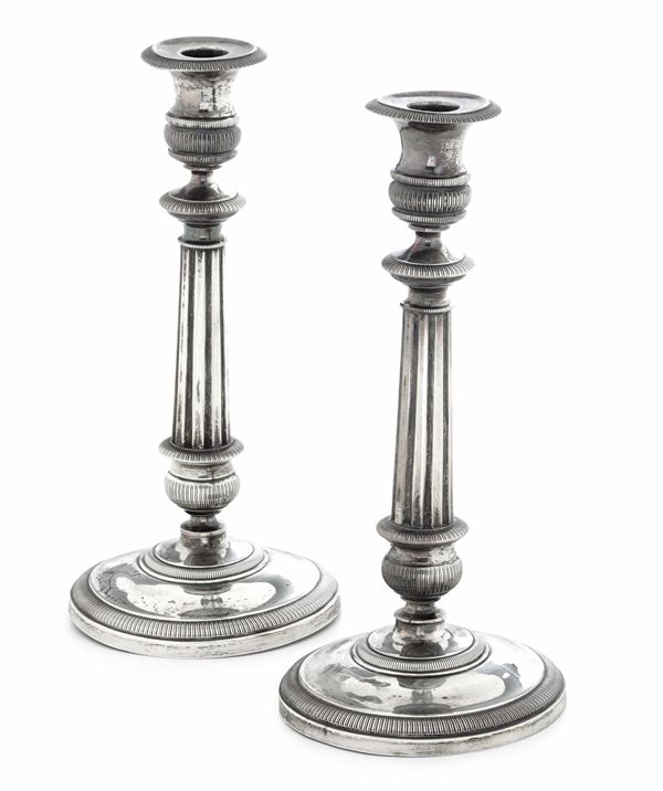 Coppia di candelieri. Genova XIX secolo