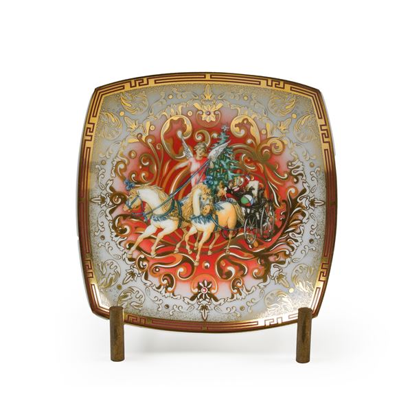 Ciotolina "Christmas Chariot 2007". Manifattura Rosenthal per Versace.