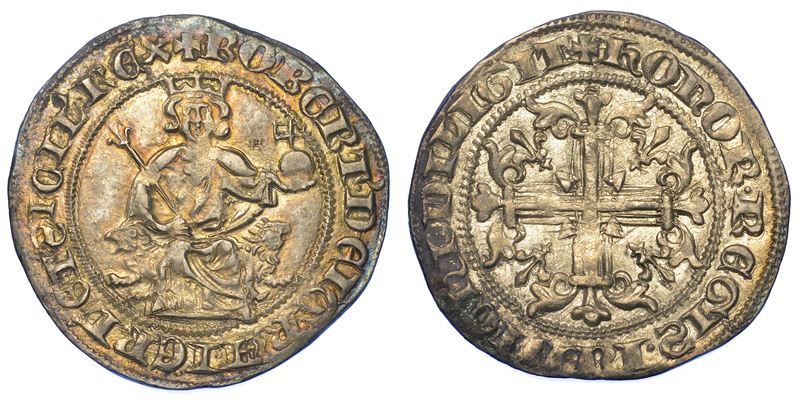 NAPOLI. ROBERTO D'ANGIÒ, 1309-1343. Gigliato.  - Auction Numismatics - Cambi Casa d'Aste