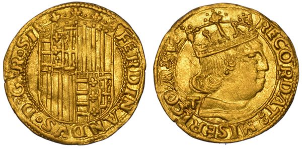 NAPOLI. FERDINANDO I D'ARAGONA, 1458-1494. Ducato. Emissioni dal 1458 al 1462.