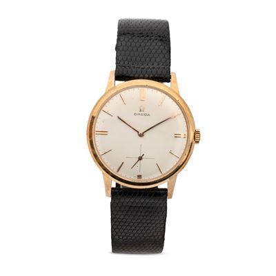 Solo Tempo Carica Manuale in Oro Giallo 18k, "nos" Quadrante Argentè con Indici Applicati, 34 MM