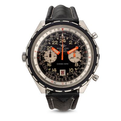 Cosmonaute Chronomatic in Acciaio Cromato, Movimento Automatico, Cronografo con Datario, Quadrant...