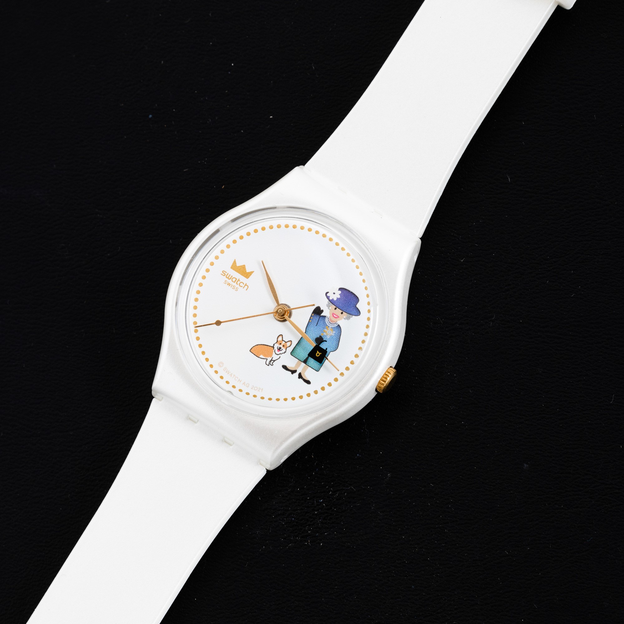 Swatch - Orologio Regina Elisabetta al Quarzo, 30,5 MM
