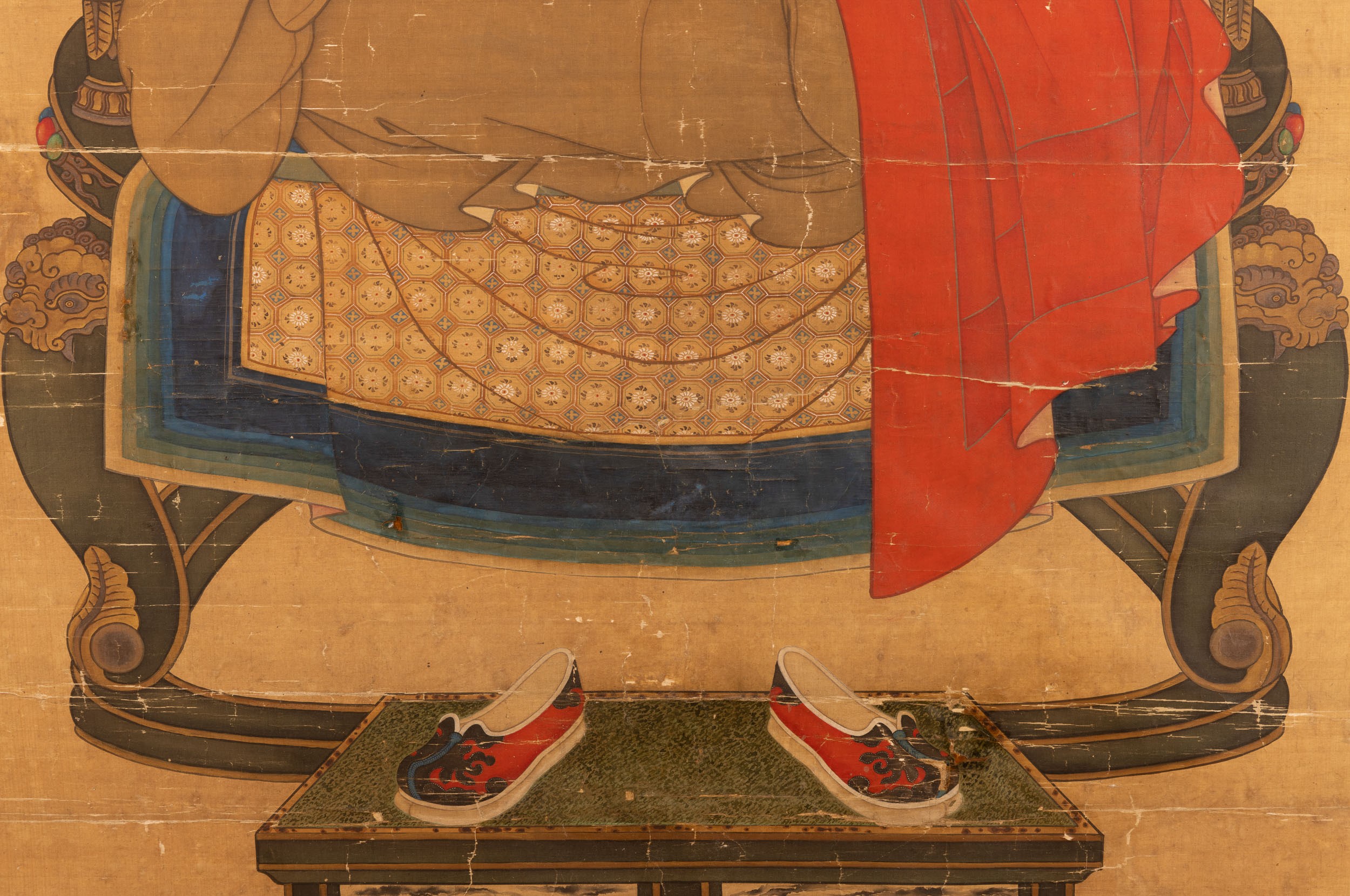Dipinto su Carta Raffigurante Monaco Buddhista Zongyi Dell'anno Dodicesimo di Yongzheng con Iscri...
