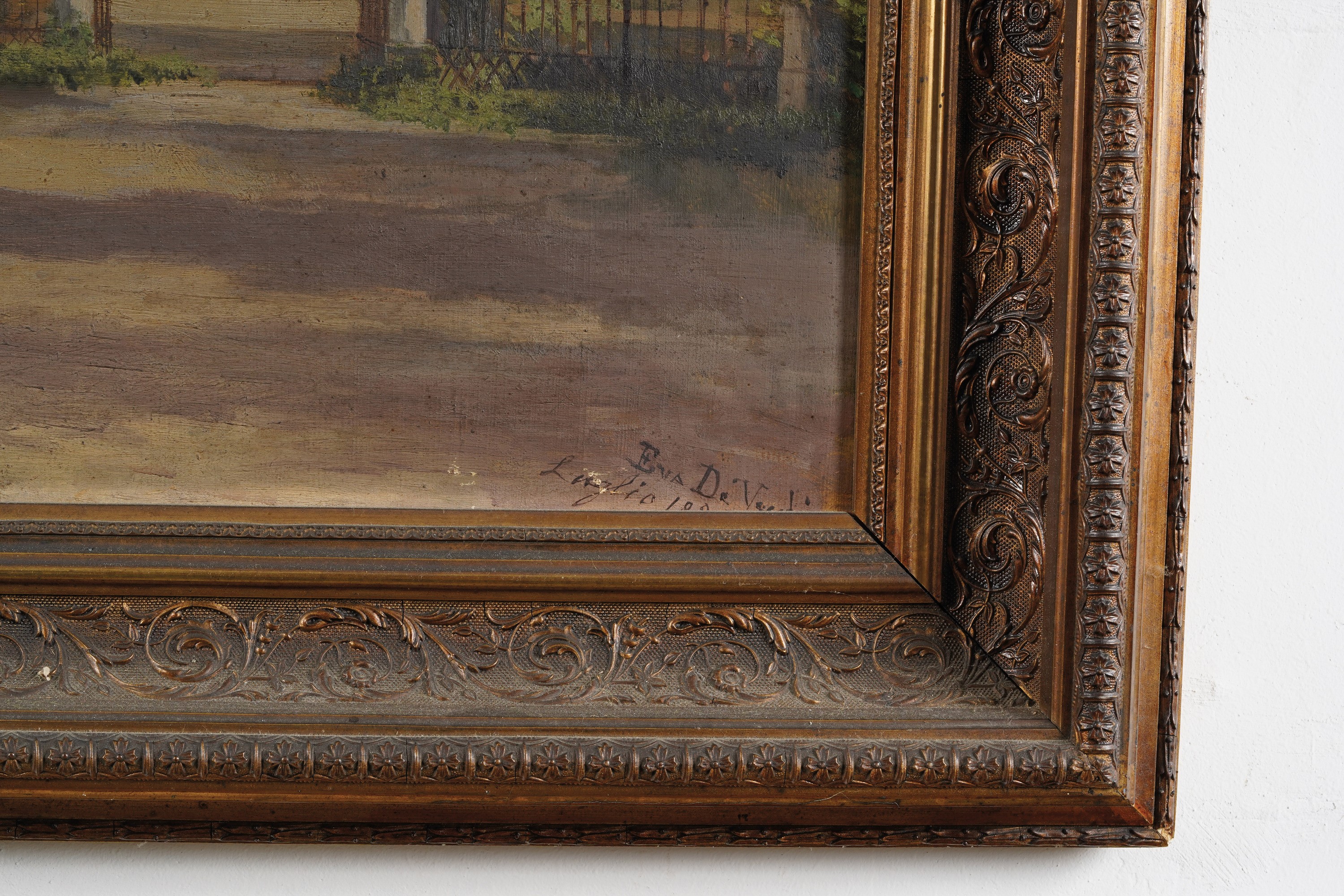 Artista del XIX Secolo Paesaggio con Figure