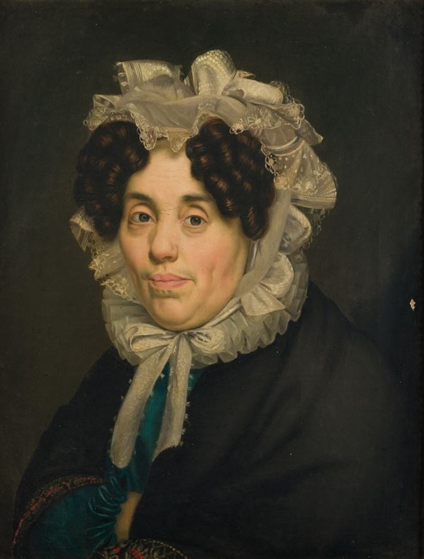 Scuola lombarda del XIX secolo Ritratto di gentildonna