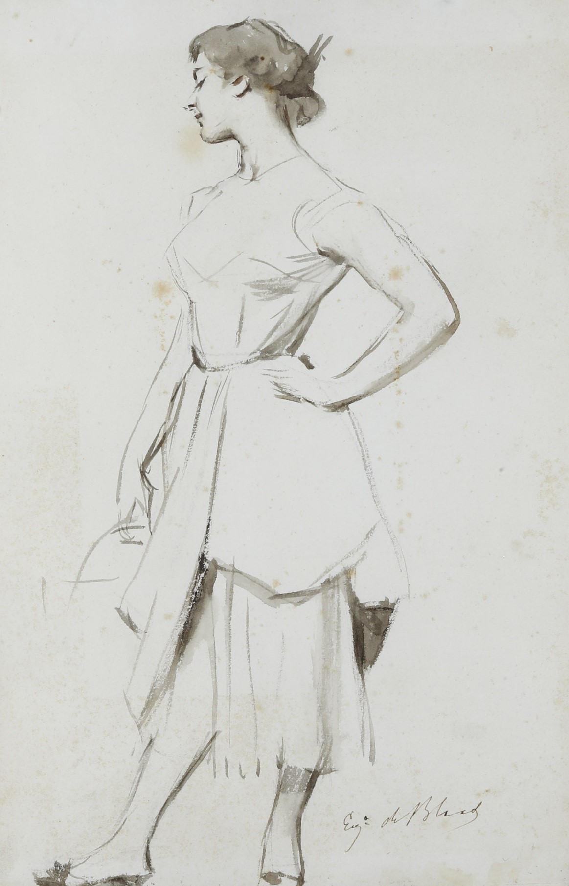 Eugenio De Blaas - Due Figure di Ragazza