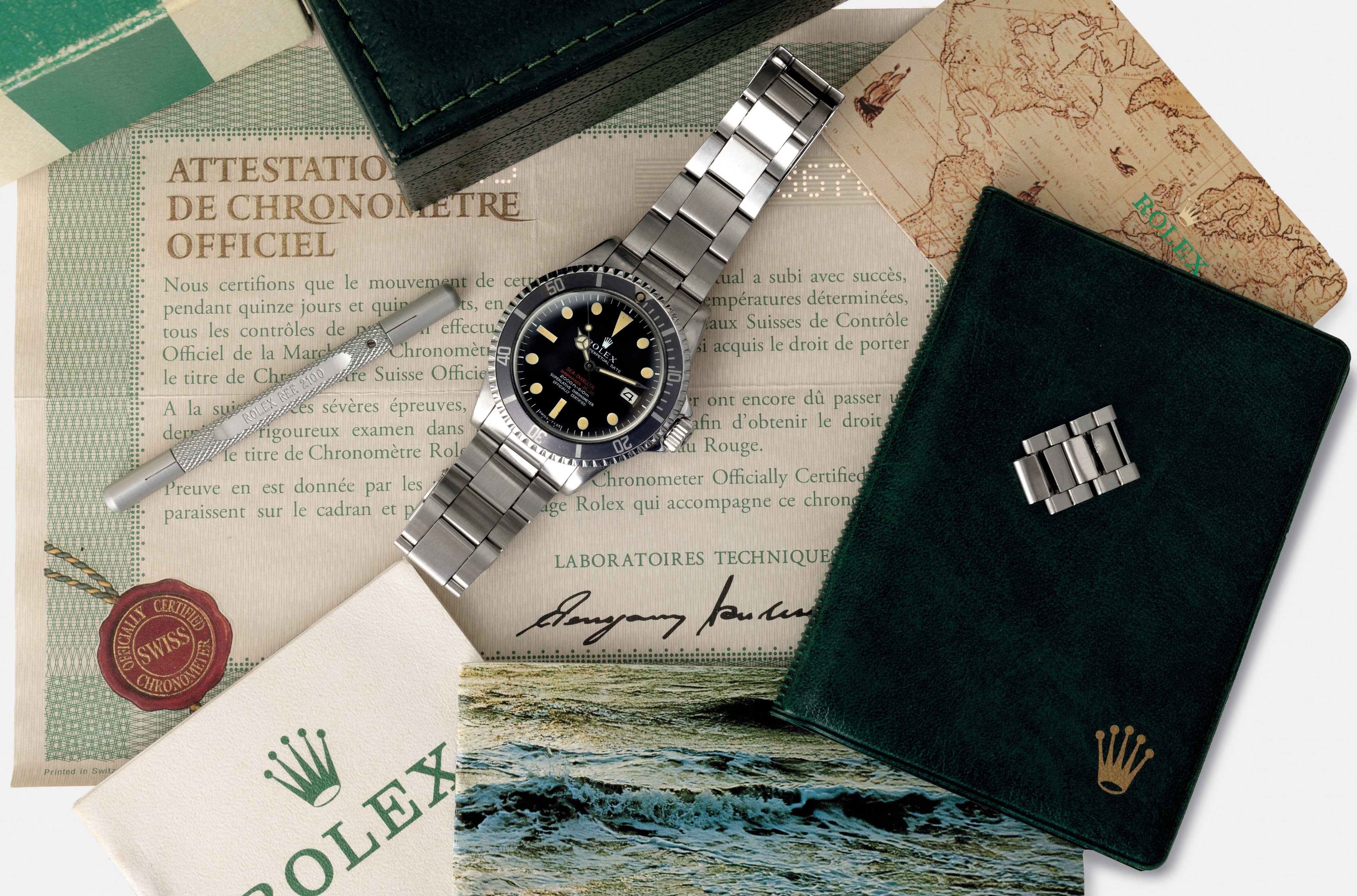 Rolex - Raro e Sportivo Sea-dweller Ref 1665 'doppia Scritta Rossa' Quadrante Mark II Leggermente...