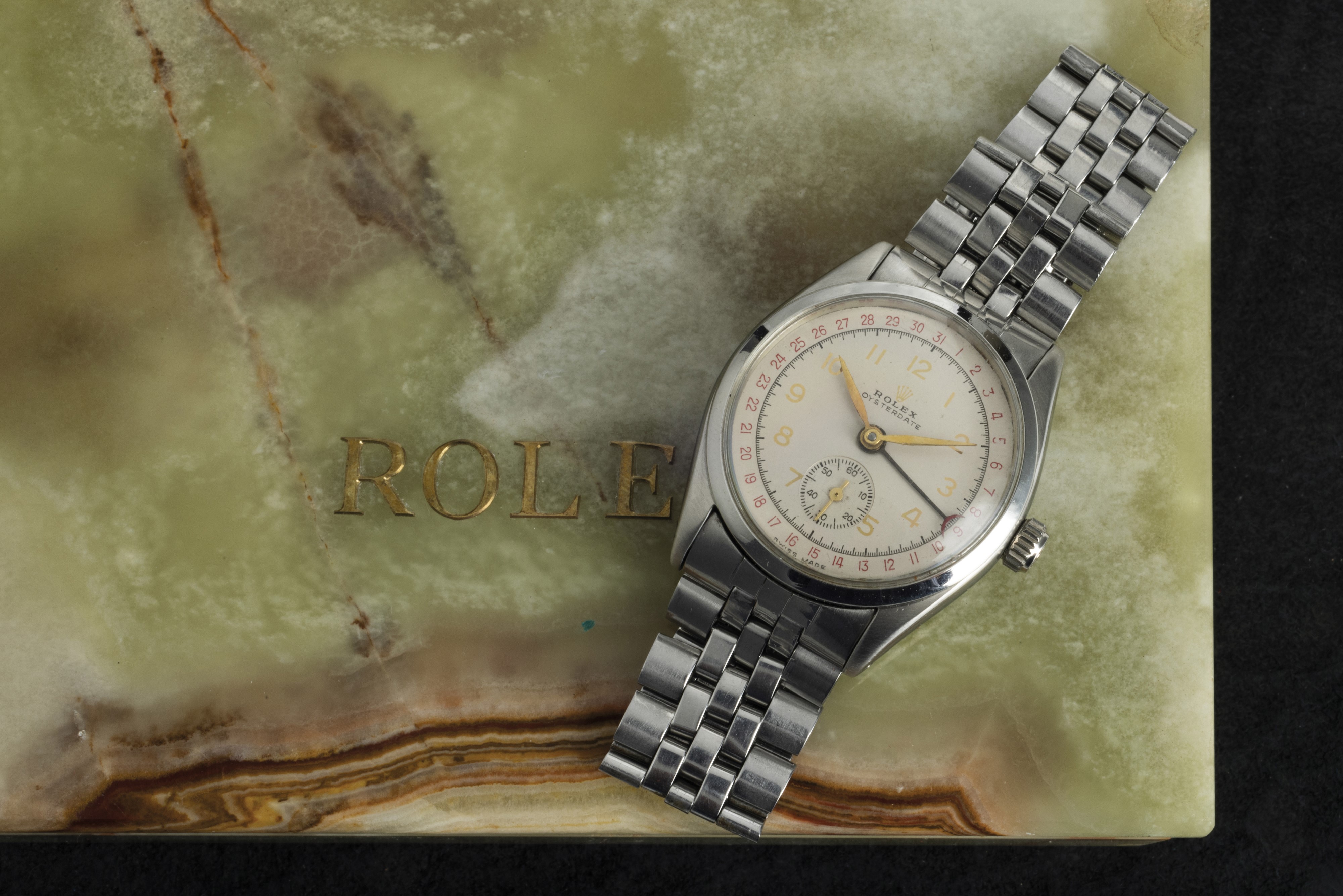 Rolex - Precision Oysterdate Modificato Artigianalmente con L'aggiunta della Lancetta che Indica ...