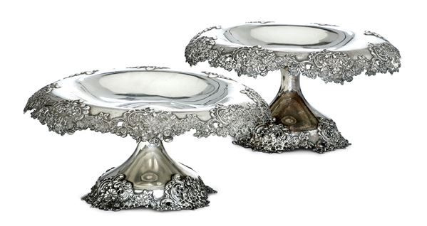 Coppia di alzate. Tiffany, Usa, XX secolo