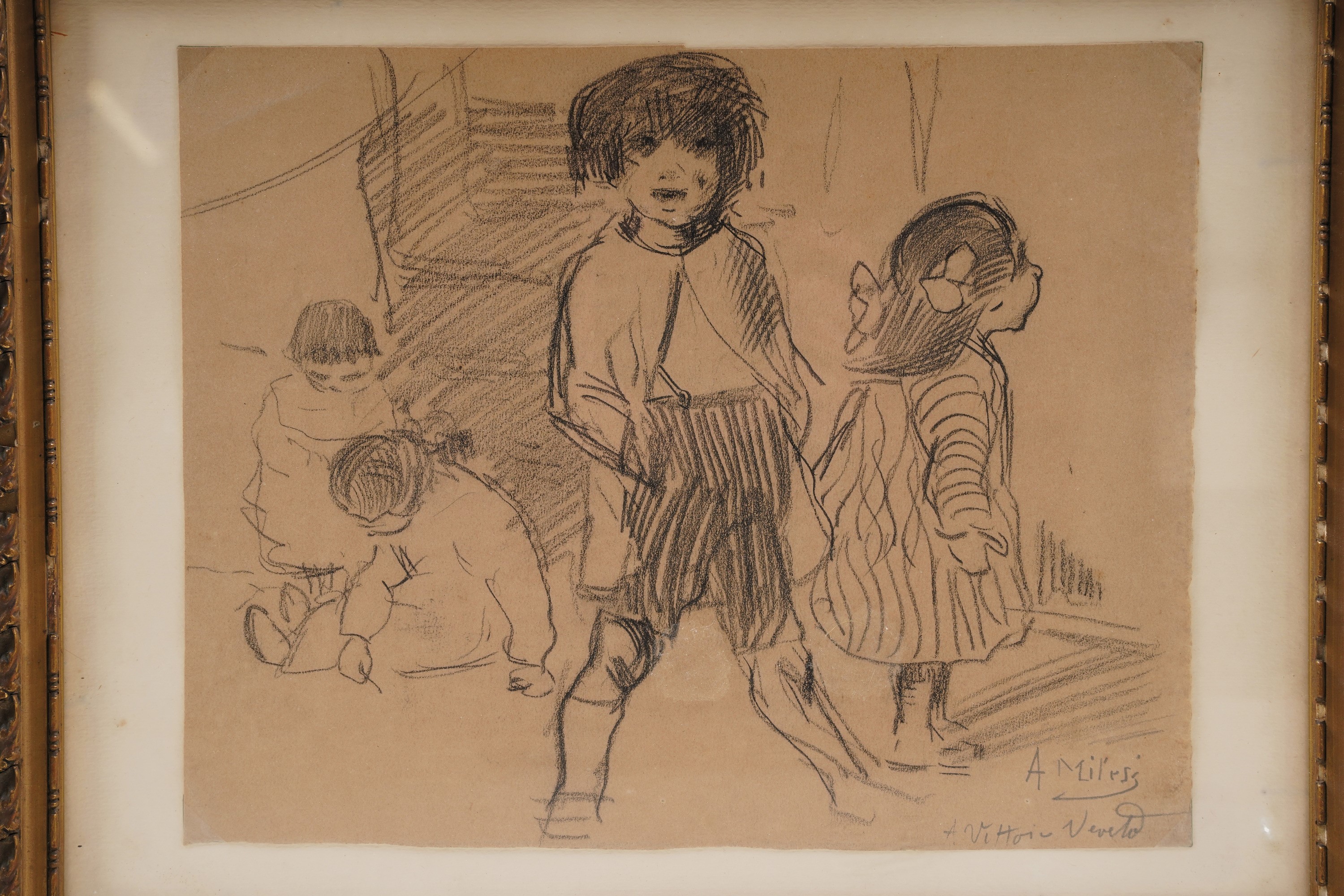 Alessandro Milesi - Gruppo di Bambini a Vittorio Veneto