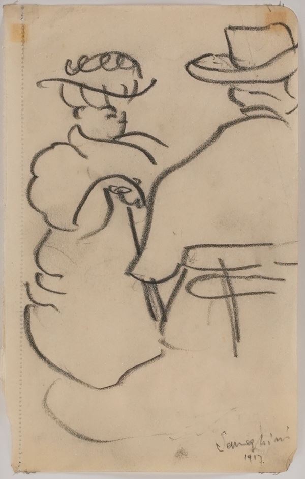 Due signori seduti al Caffè