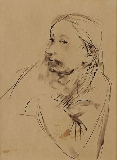 Giulia (guazzo su carta), 1959