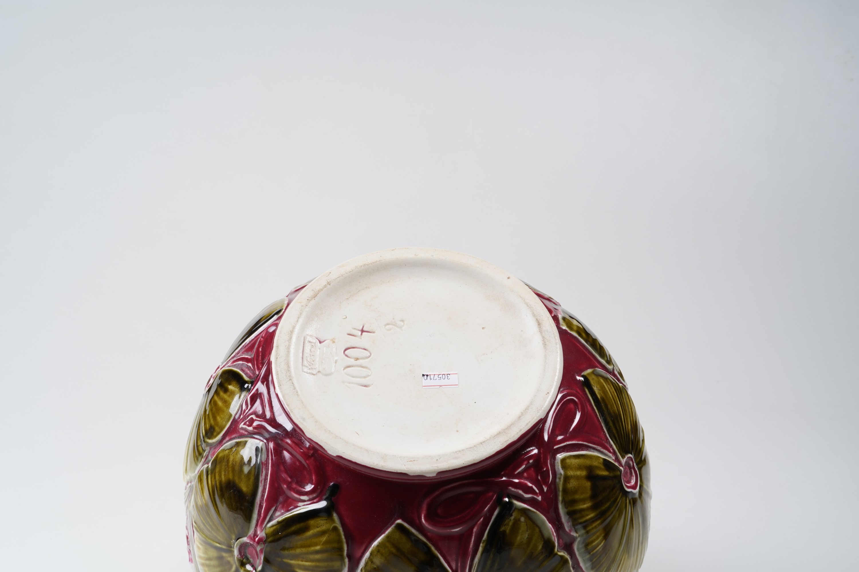 Cachepot. Probabilmente Germania, Poppelsdorf, Manifattura Wessel, Fine XIX Secolo.