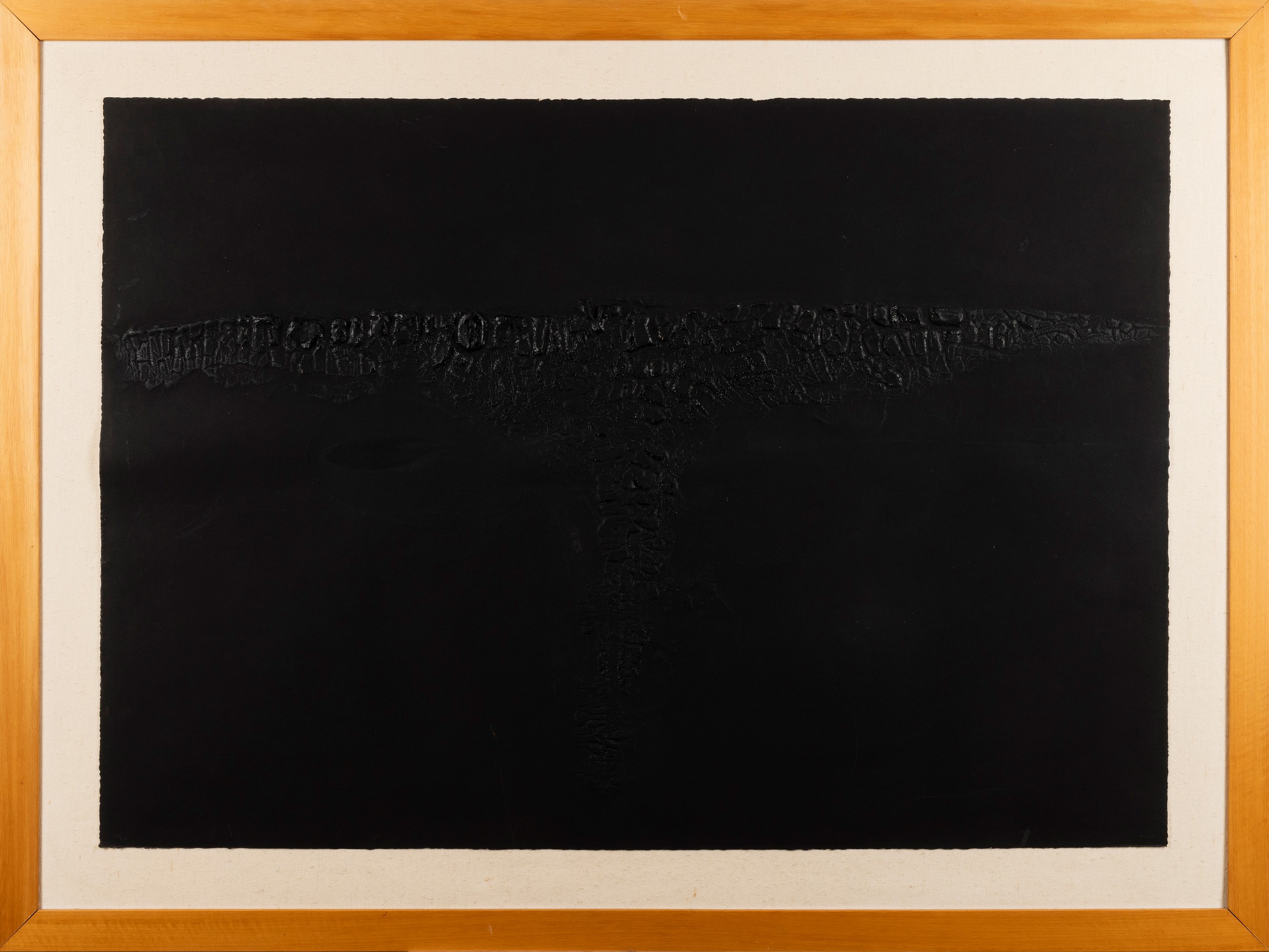 Alberto Burri - Cretto Nero F