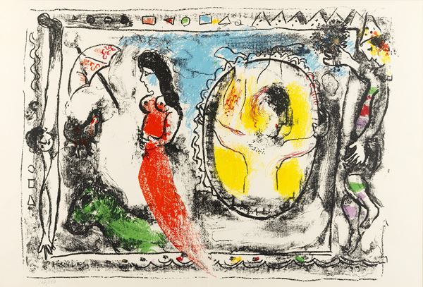 Marc Chagall - Femme avec parapluie