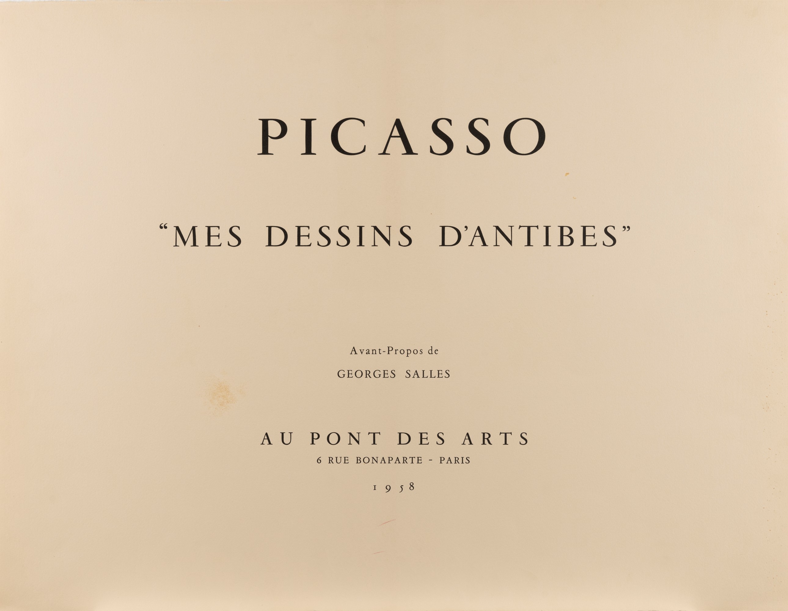 Pablo Picasso - Mes Dessins D'antibes