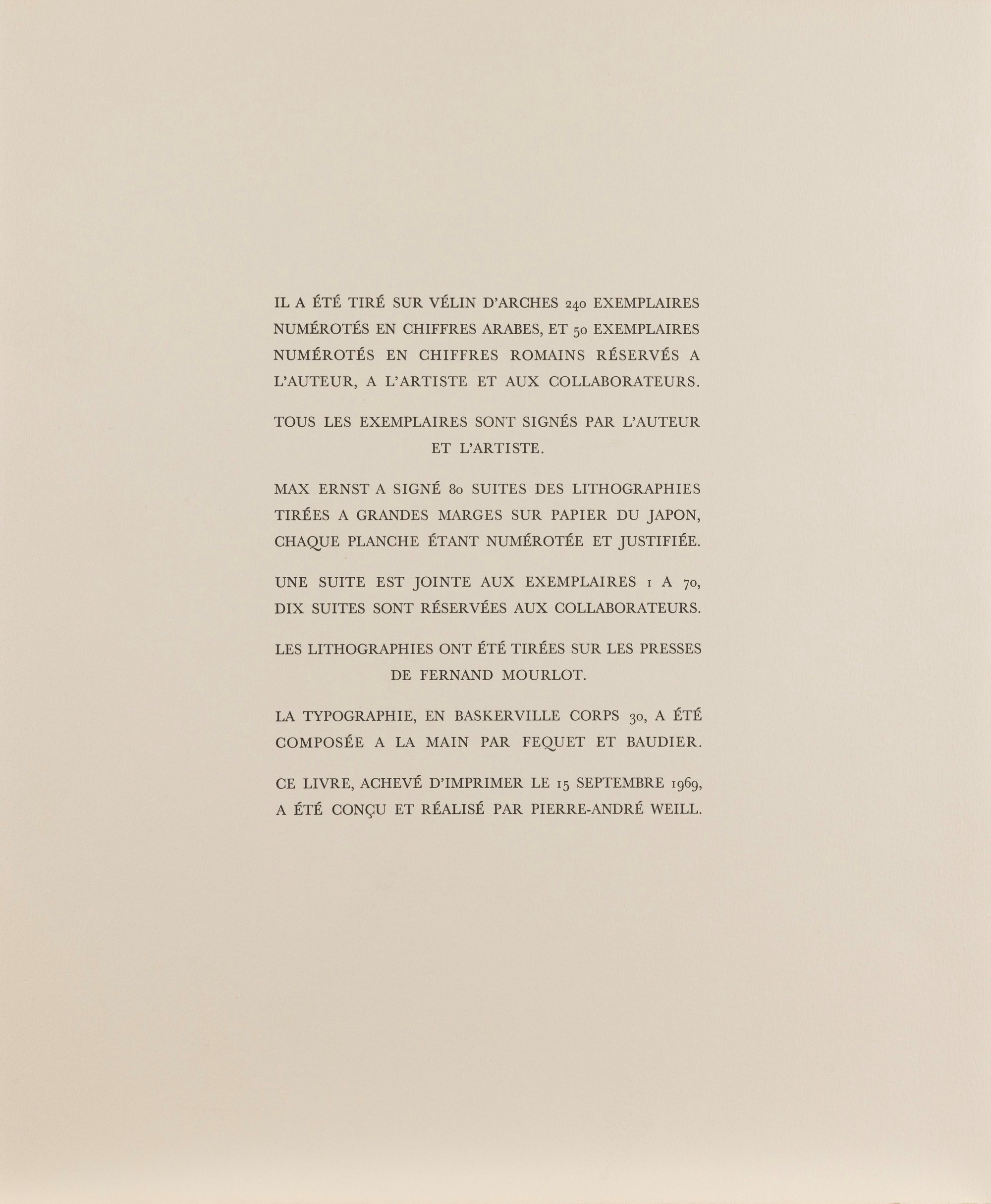 Max Ernst - Dent Prompte (litografia), 1969