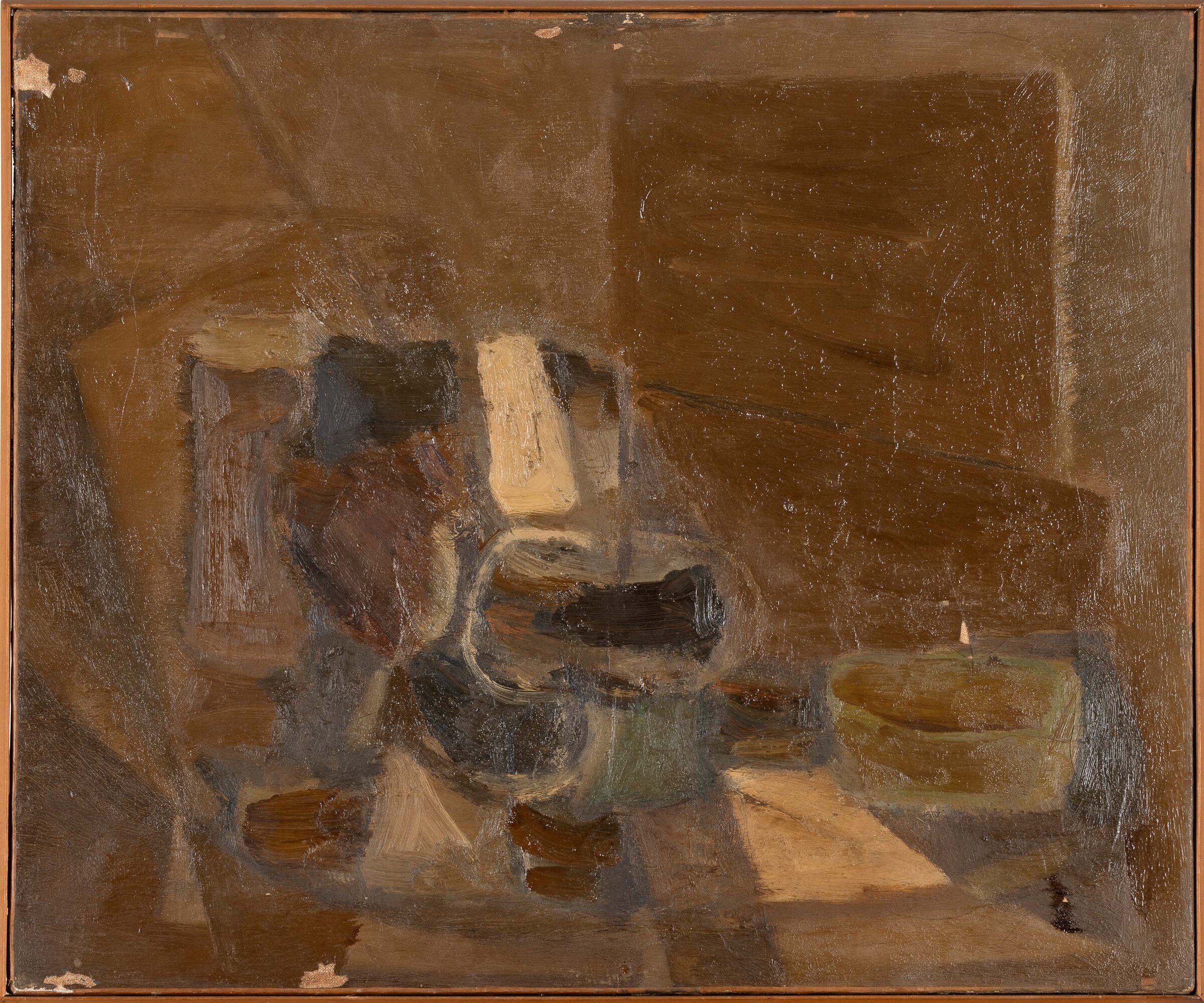 Piero Sadun - Astratto, olio su tela