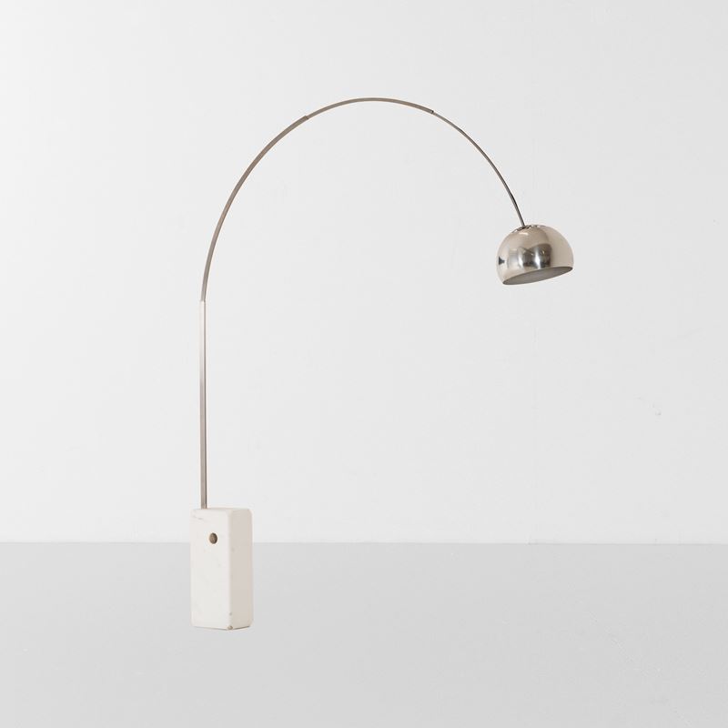 Achille e Piergiacomo Castiglioni : Lampada da terra mod. L'Arco  - Auction Design LAB - Cambi Casa d'Aste