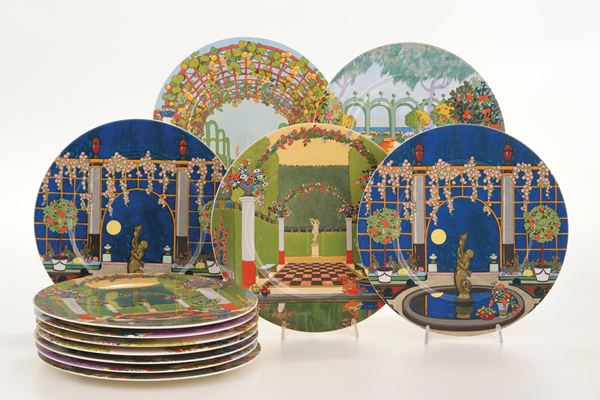 12 piatti Villeroy e Boch Jardins Francais