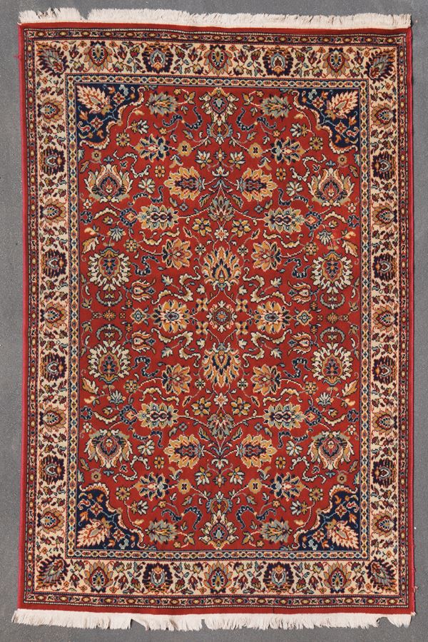 Tappeto XX secolo, fatto con telaio meccanico