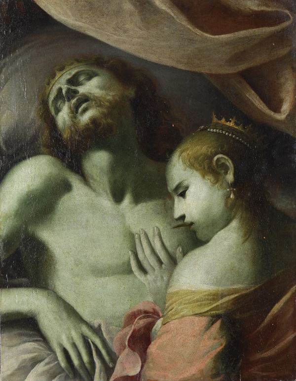 Scuola del XVII secolo Morte di un sovrano