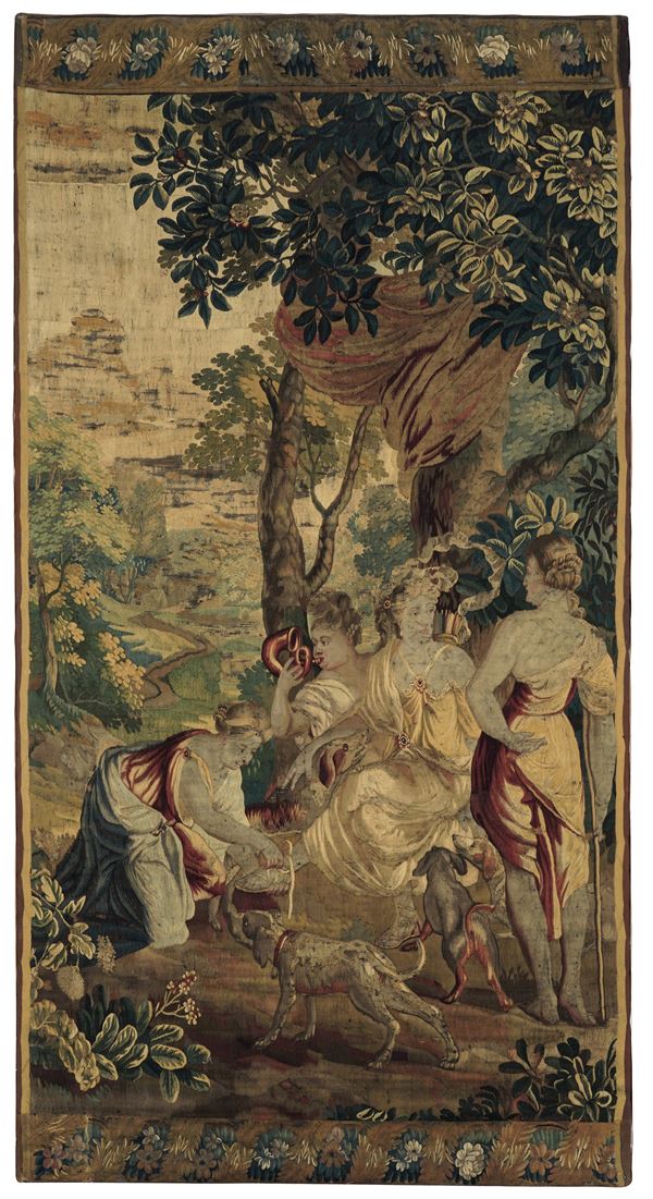 Frammento di arazzo XVIII secolo