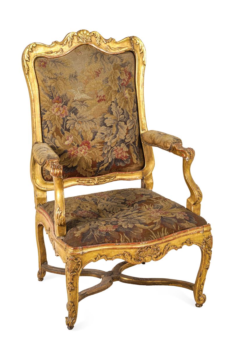 Poltrona Luigi XV. XVIII secolo  - Auction Italian Mansions - Cambi Casa d'Aste
