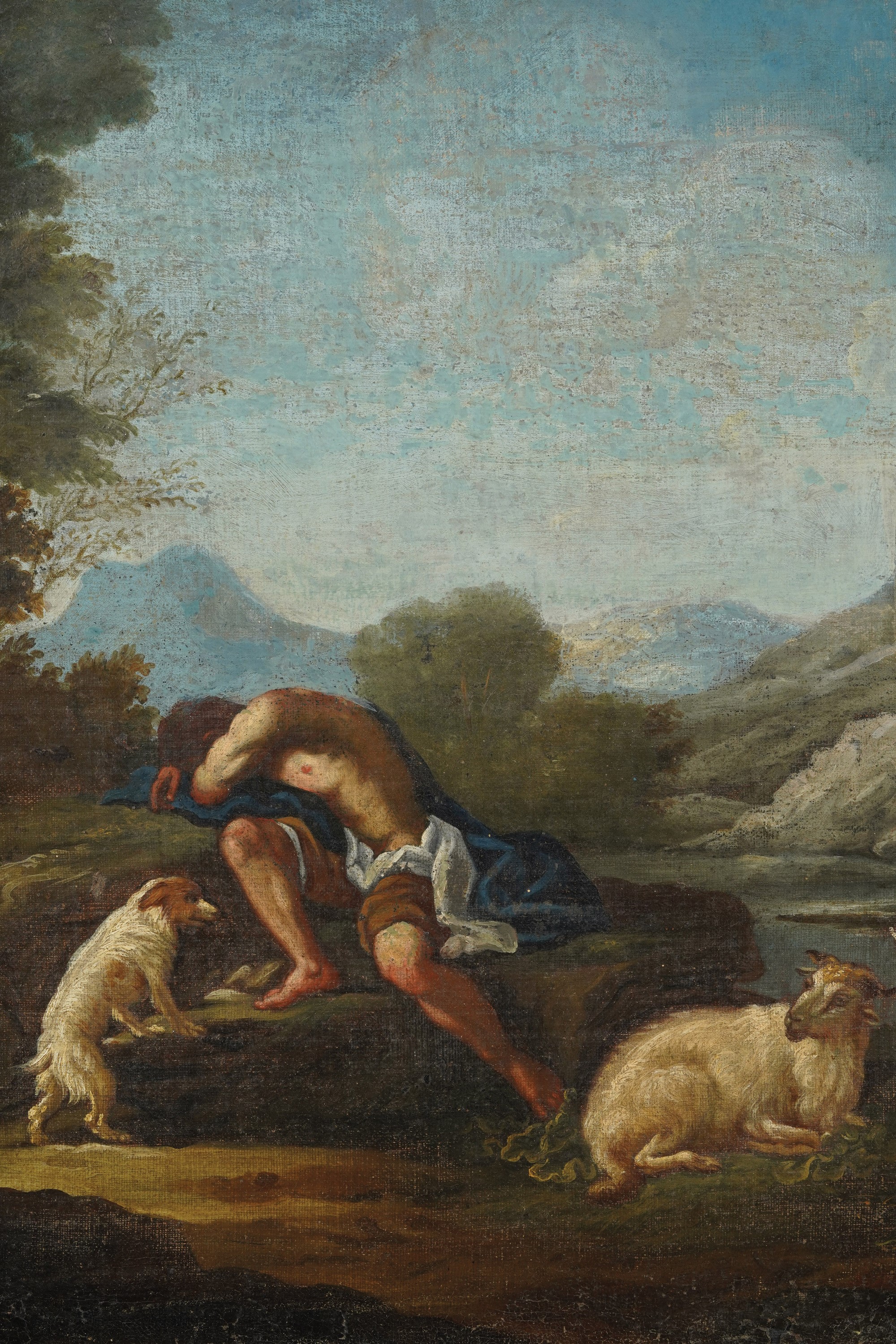 Scuola del XVIII Secolo Riposo di un Pastore