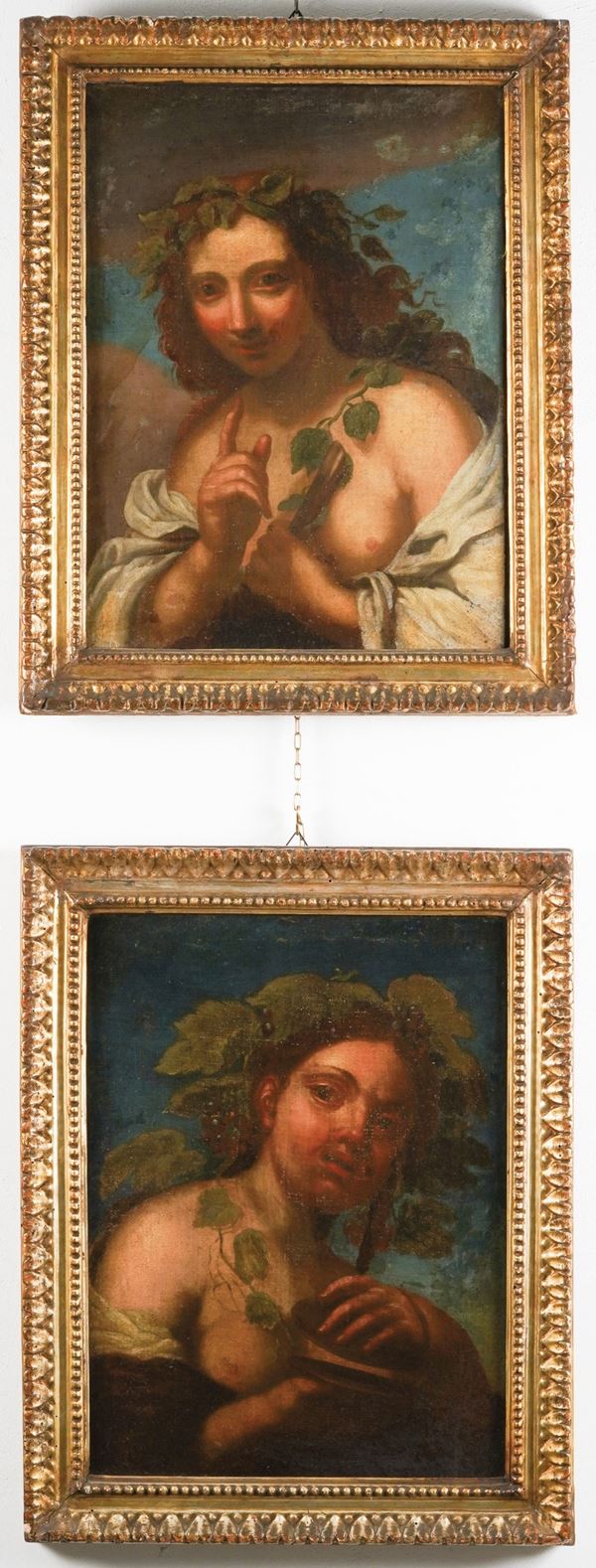 Scuola del XVII-XVIII secolo Figure di baccanti