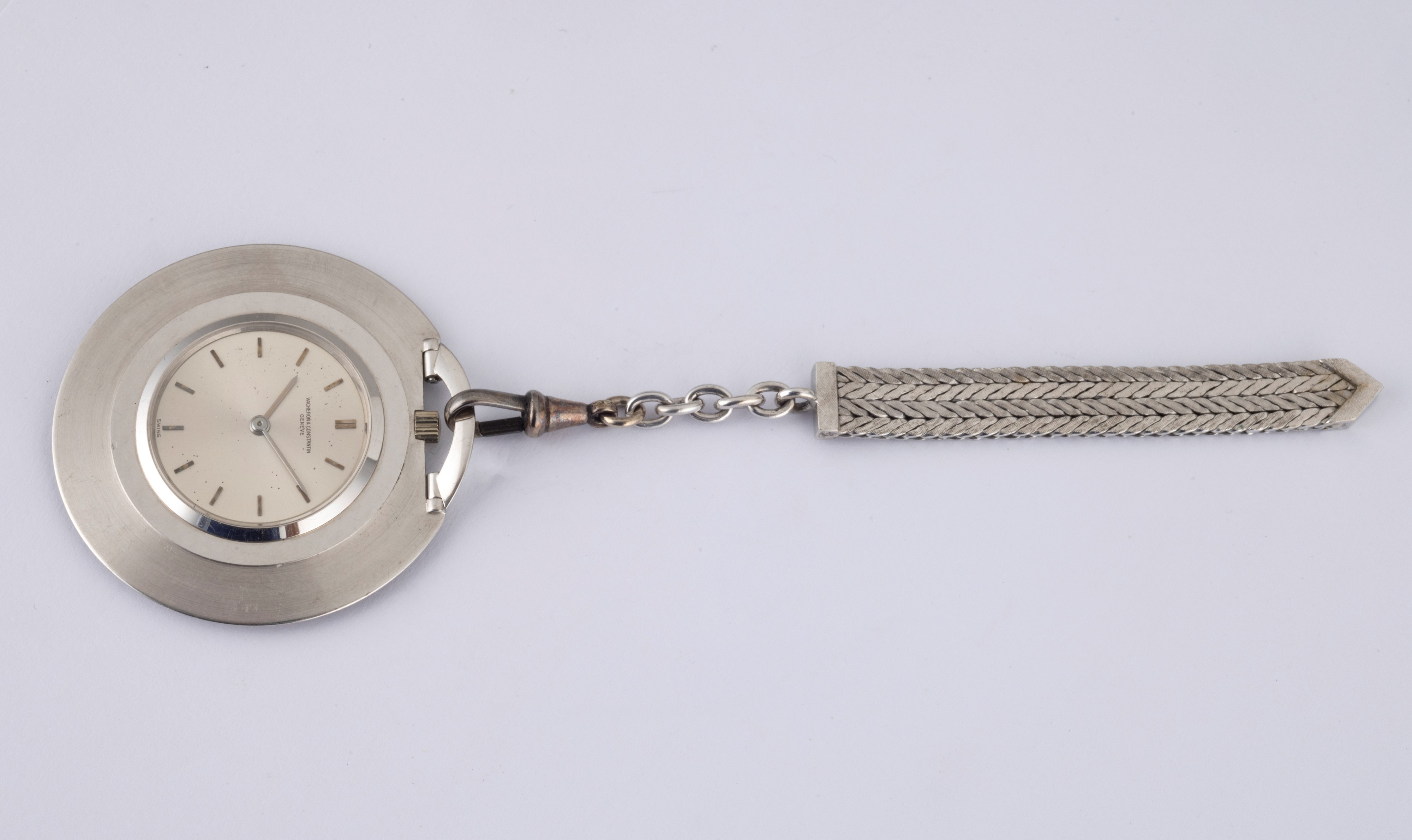 Vacheron & Constantin - Dress Watch in Oro Bianco 18k Extrapiatto Carica Manuale, Quadrante Argen...
