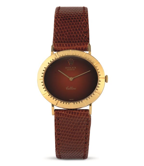 Rolex - Cellini Cellissima ref 4083 in 18k yellow gold, burgundy Vignette dial, manual winding