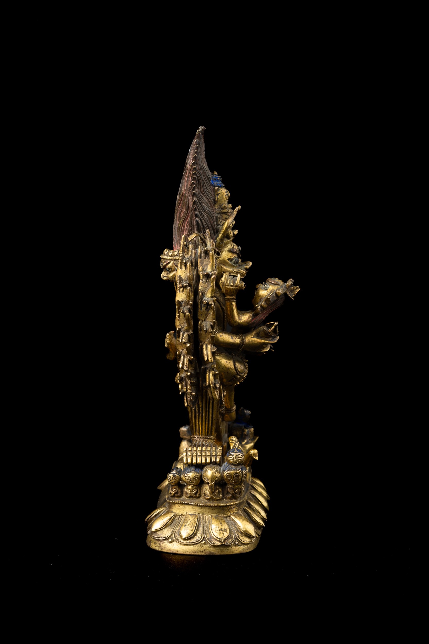 Rara Figura di Yamantaka in Bronzo, Cina, Dinastia Qing, Epoca Qianlong, XVIII Secolo