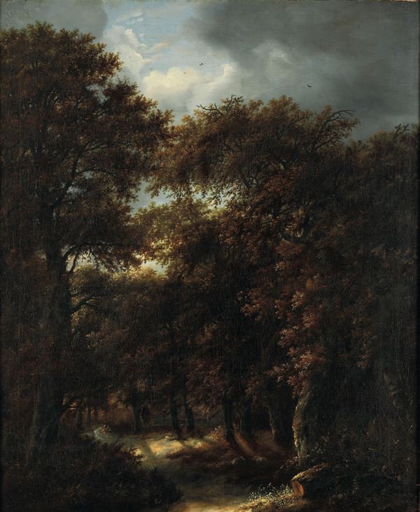 Jacob Izaaksoon van Ruisdael - Paesaggio boschivo