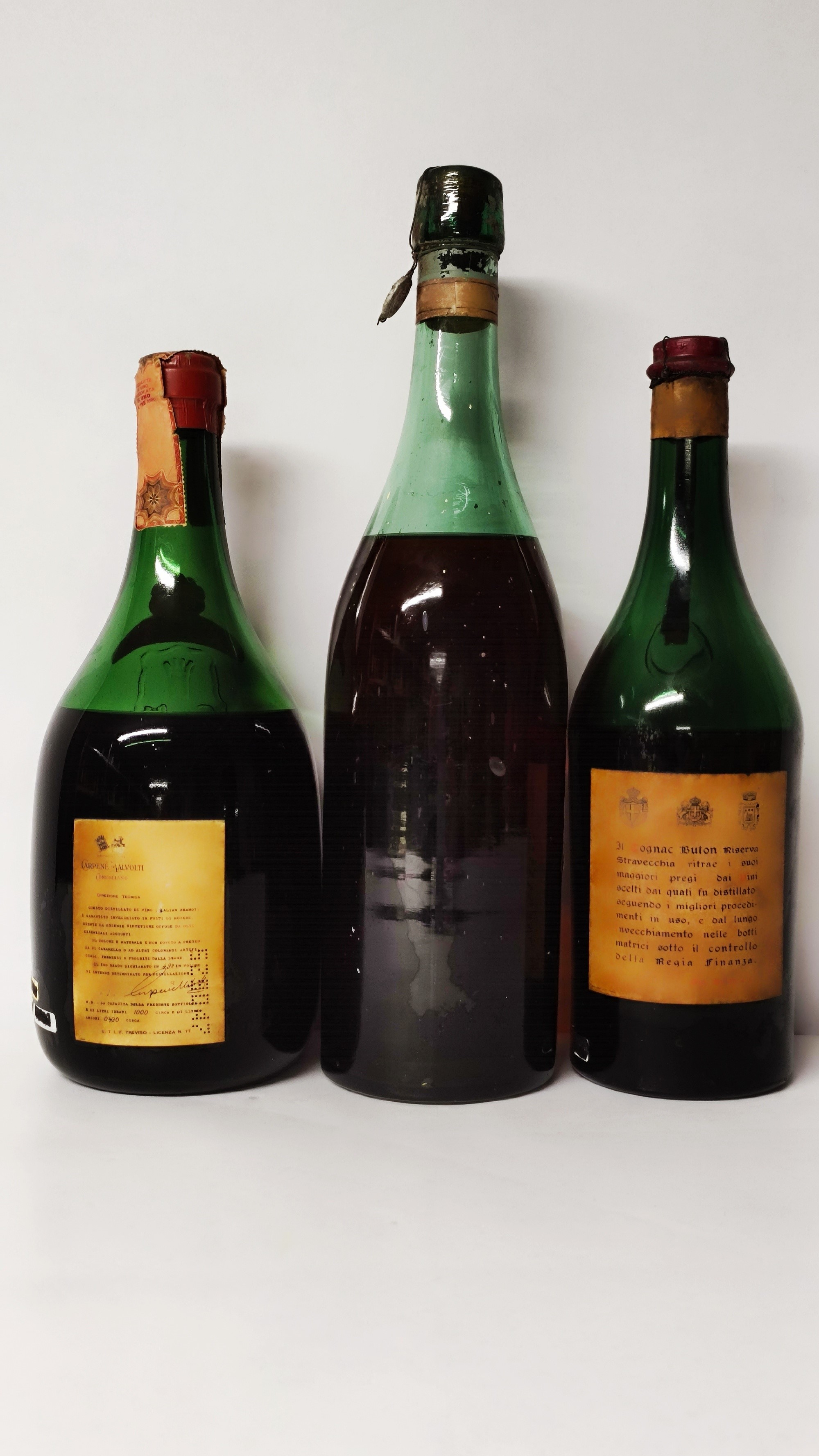 Carpenè, Vierge, Buton, Cognac