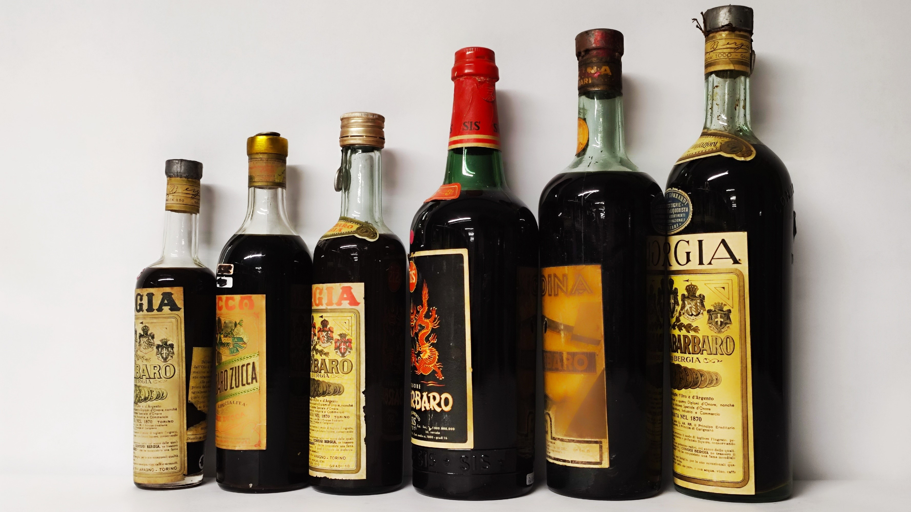 Bergia, Zucca, Gaudina, Liquore Rabarbaro