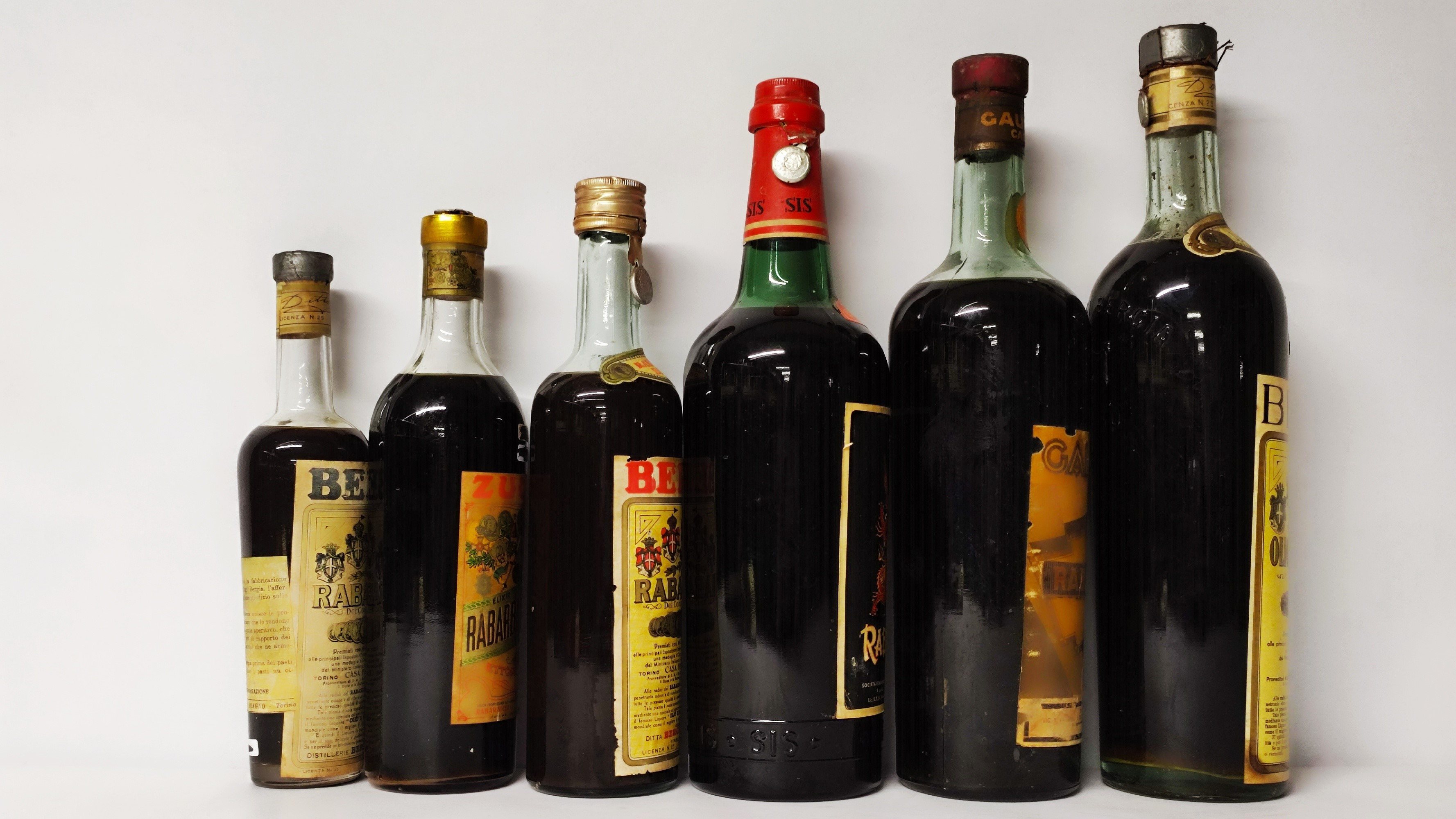 Bergia, Zucca, Gaudina, Liquore Rabarbaro