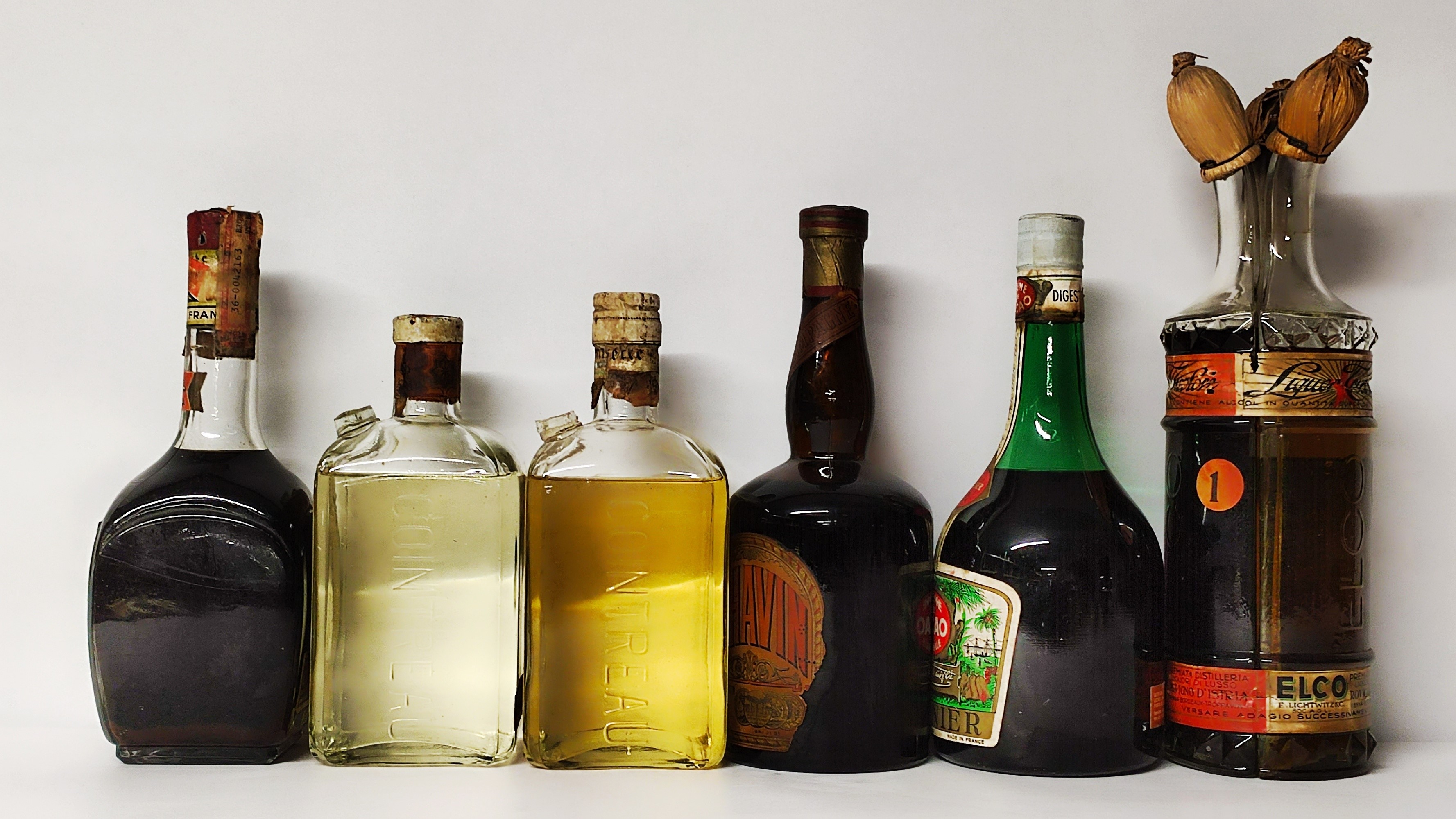 Cointreau, Cusenier, Chavin, Elco, Liquori
