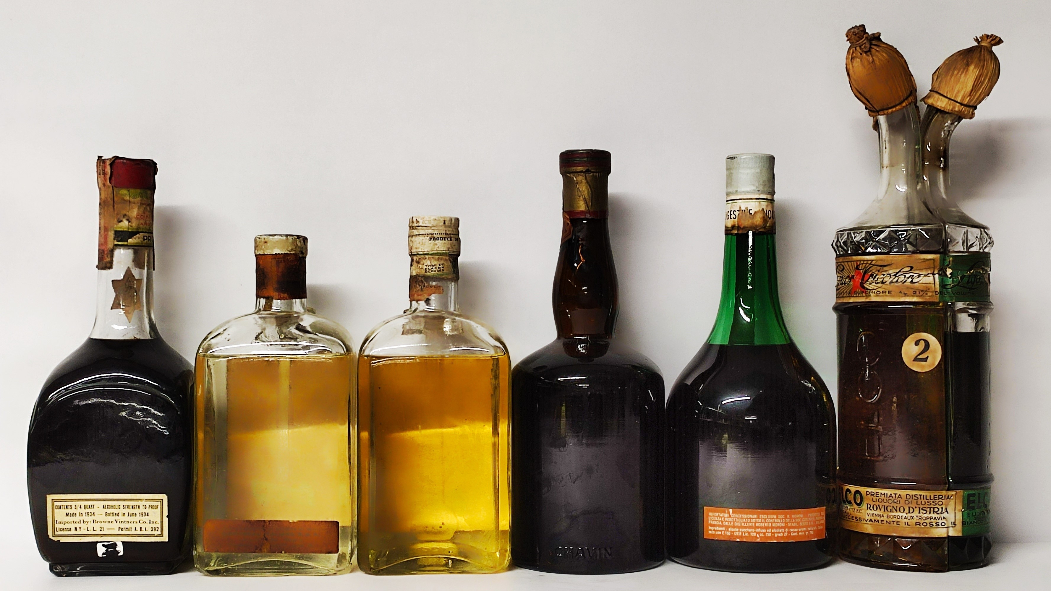 Cointreau, Cusenier, Chavin, Elco, Liquori