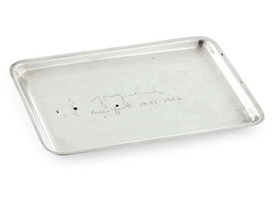 Tiffany & Co., Svuotatasche in argento fuso sagomato e cesellato (USA), XX secolo