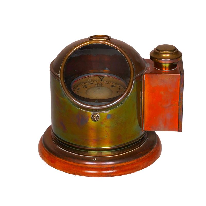 Bussola navale in metallo  - Auction Antiques - Cambi Casa d'Aste