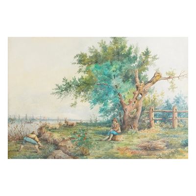 Paesaggio in acquerello