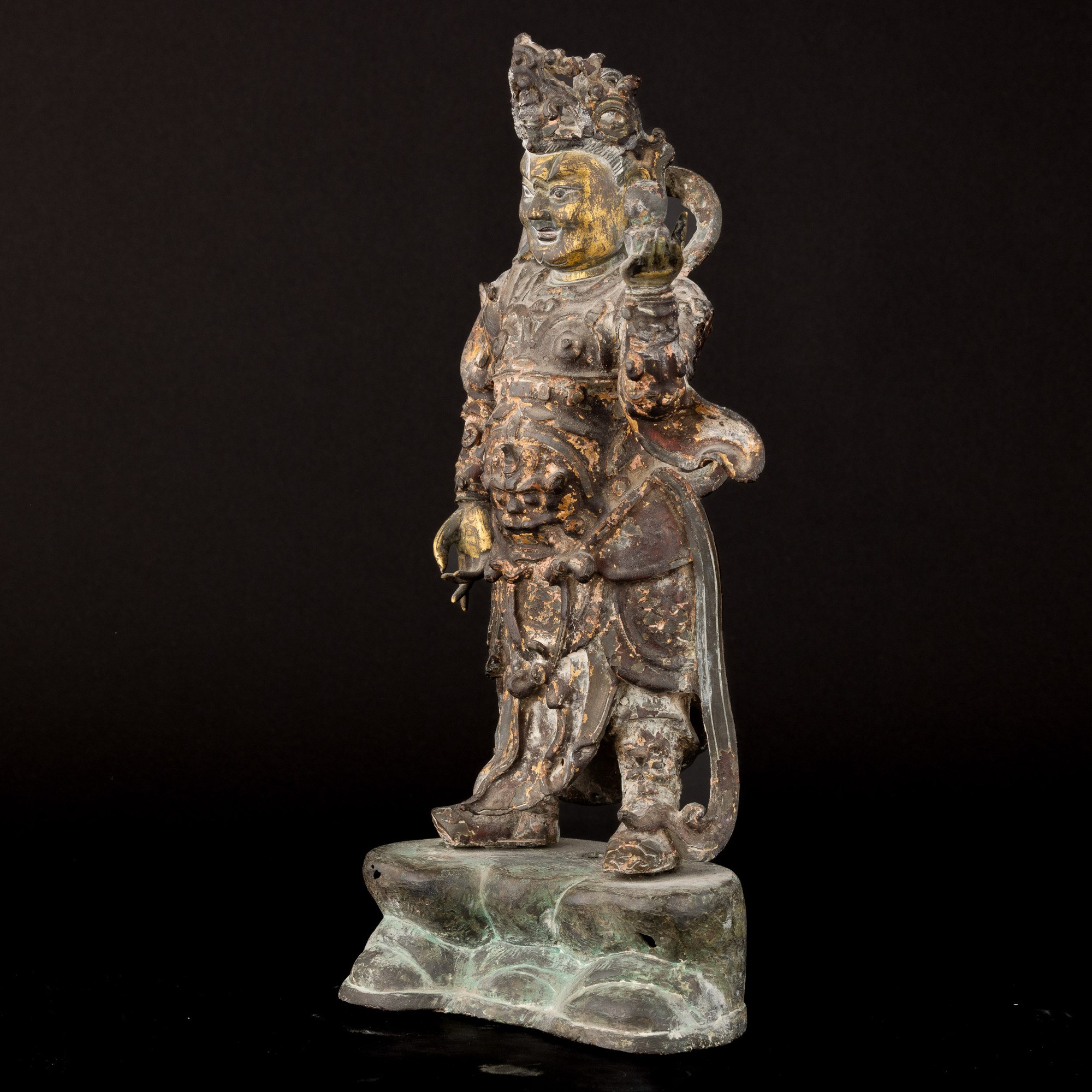 Figura di Guardiano in Bronzo, Cina, Dinastia Ming, XVI Secolo